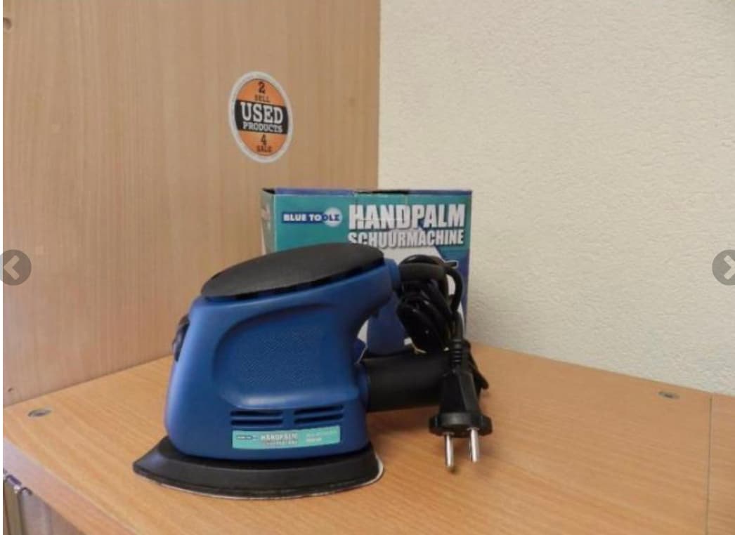 Blue Toolz Handpalm Schuurmachine 135 Watt