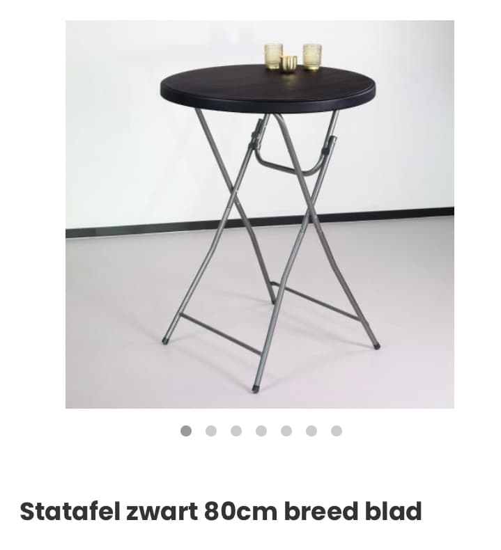 2 Statafels zwart