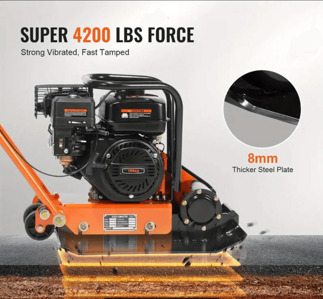 Compactor 7HP plate 
