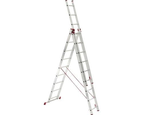 Hoge ladder uitschuifbaar 3x9
