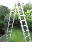 Tweedelige aluminium ladder 2 x 12 sporten