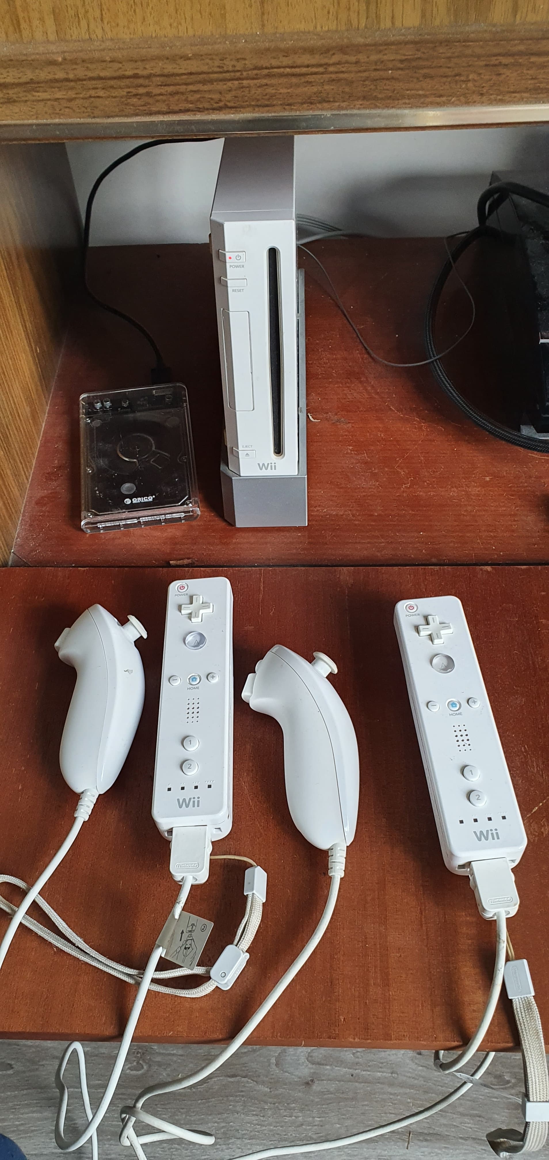 Omgebouwde nintendo wii met meer dan 50 spellen