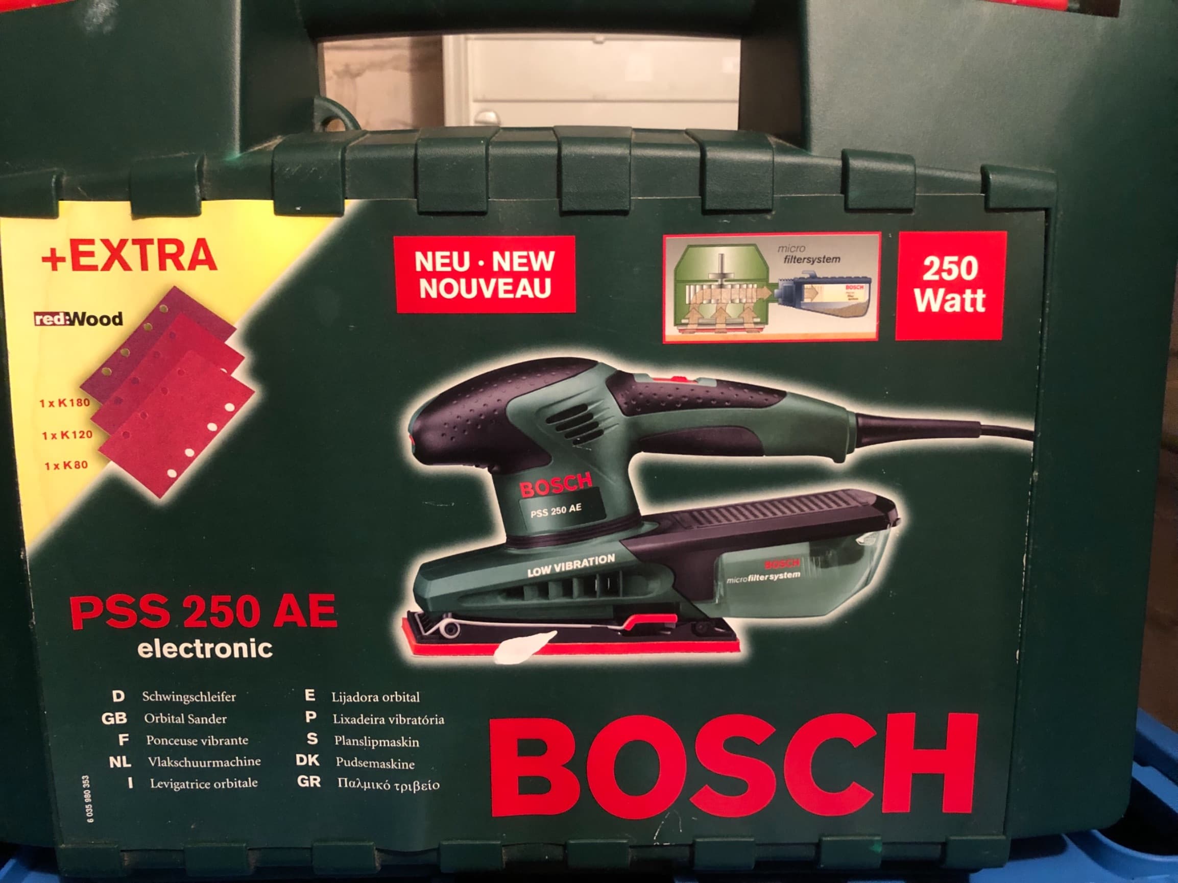 vlakschuurmachine voor kleine schuurwerkjes