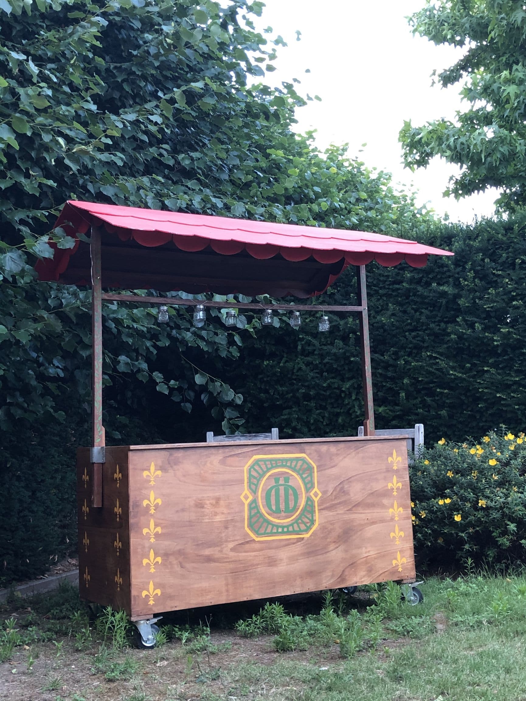 Mobiele bar, kraam, marktkraam, kar, verkoopkar