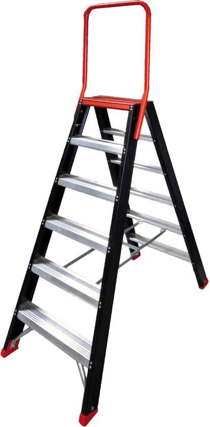 Dubbele trap met beugel