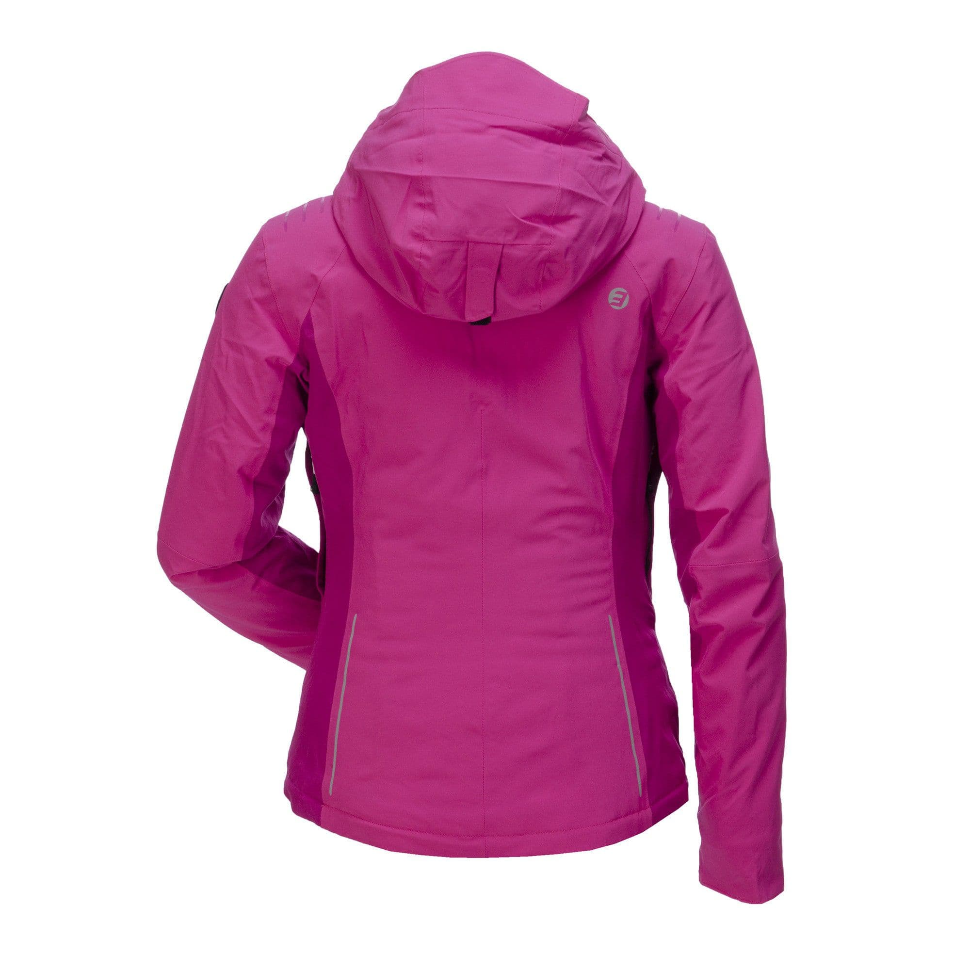 Ski outfit (vrouw, maat s/m): jas, broek, helm, handschoenen