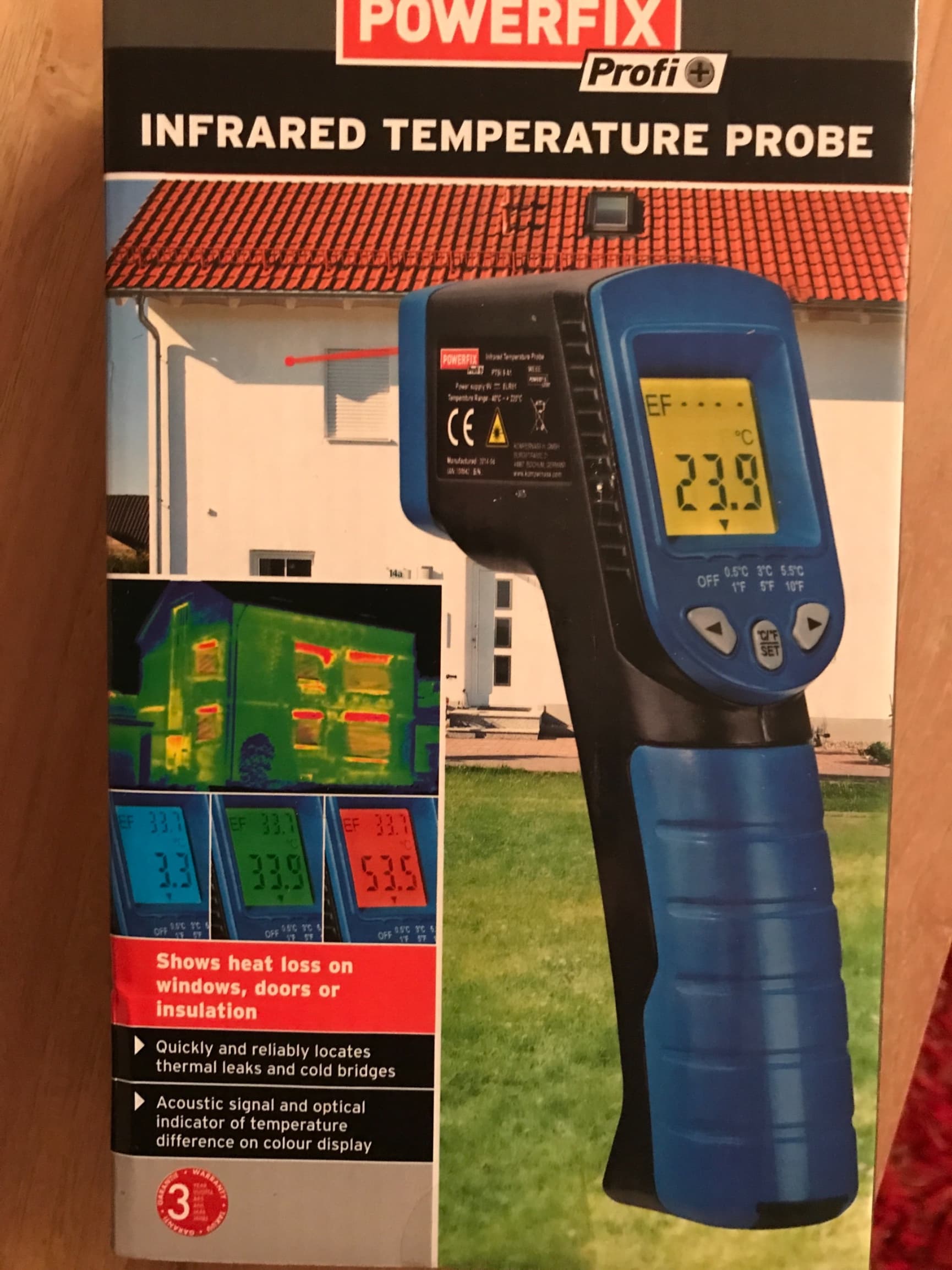 Temperatuurmeter laser warmte camera
