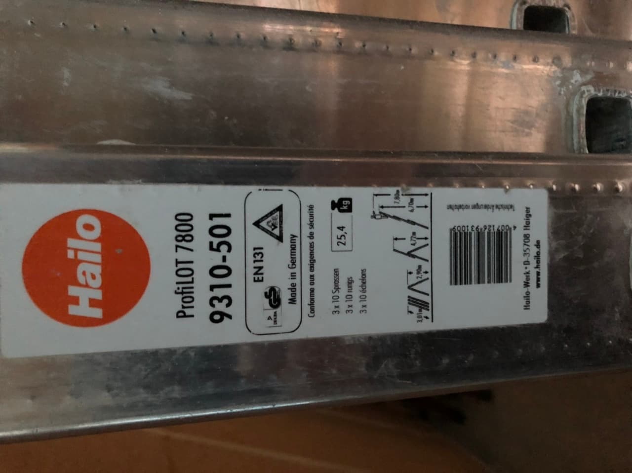 Reformladder 3-delig 5mtr