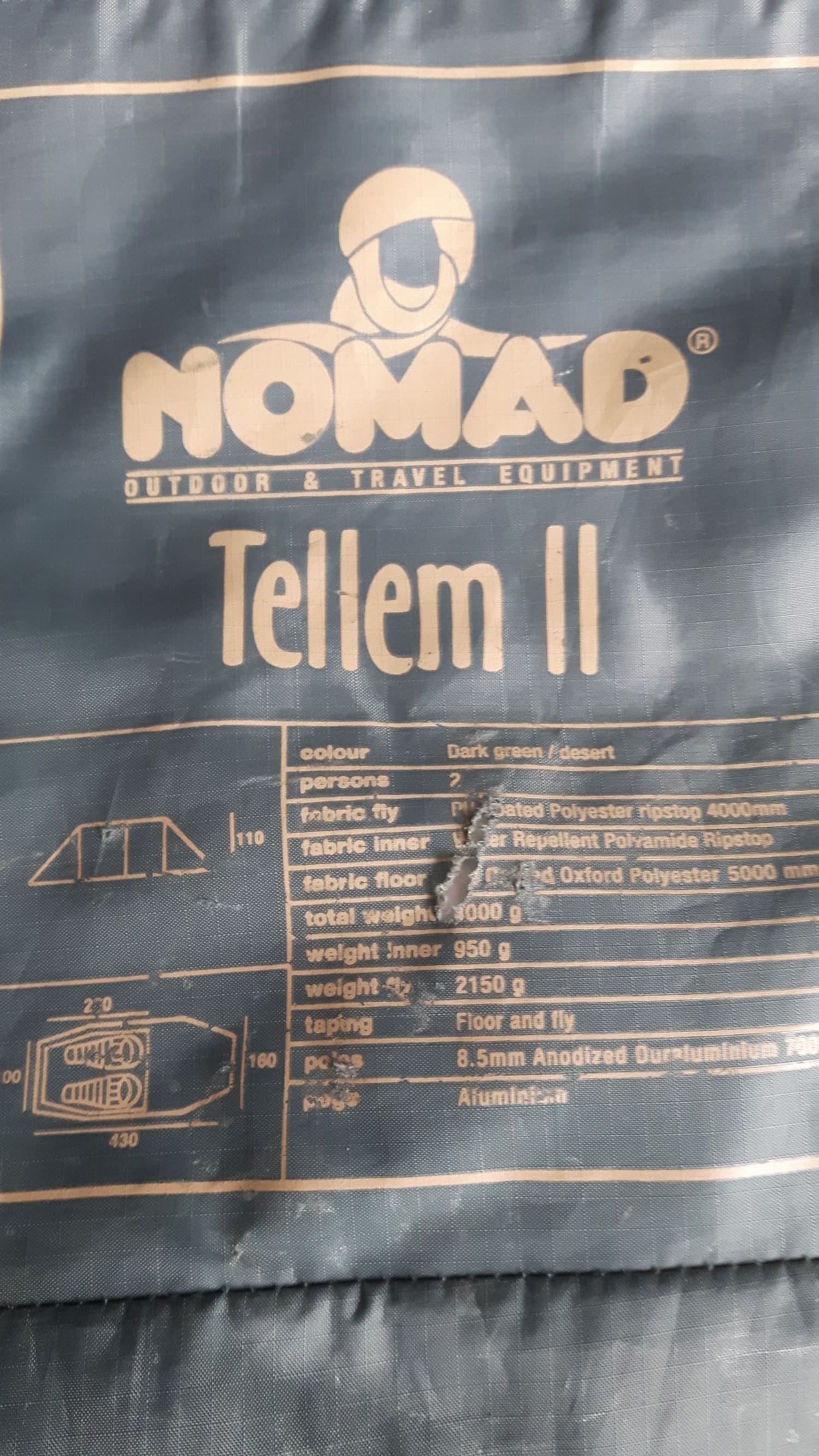 tent 2 persoons