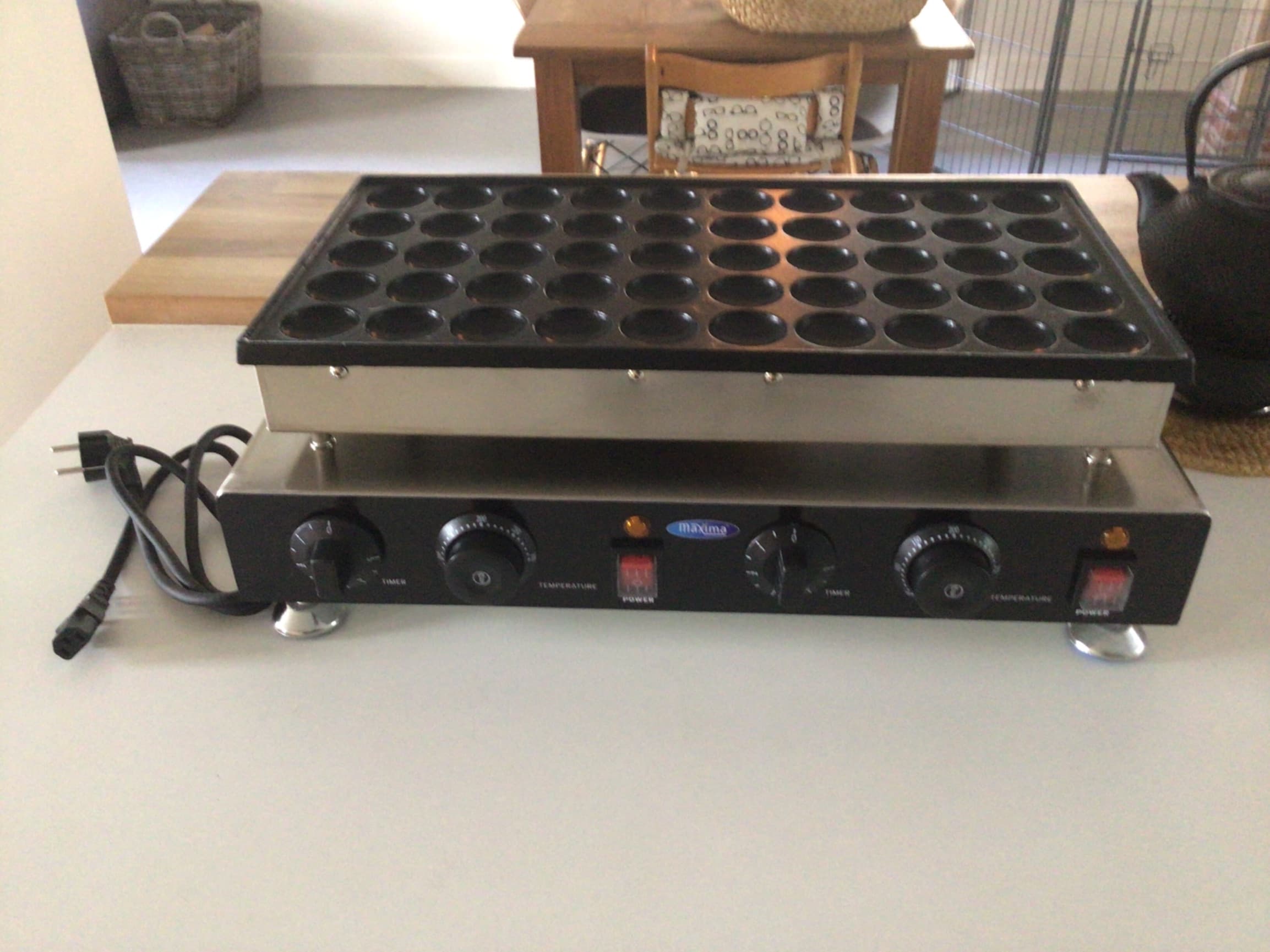 Poffertjes plaat groot 