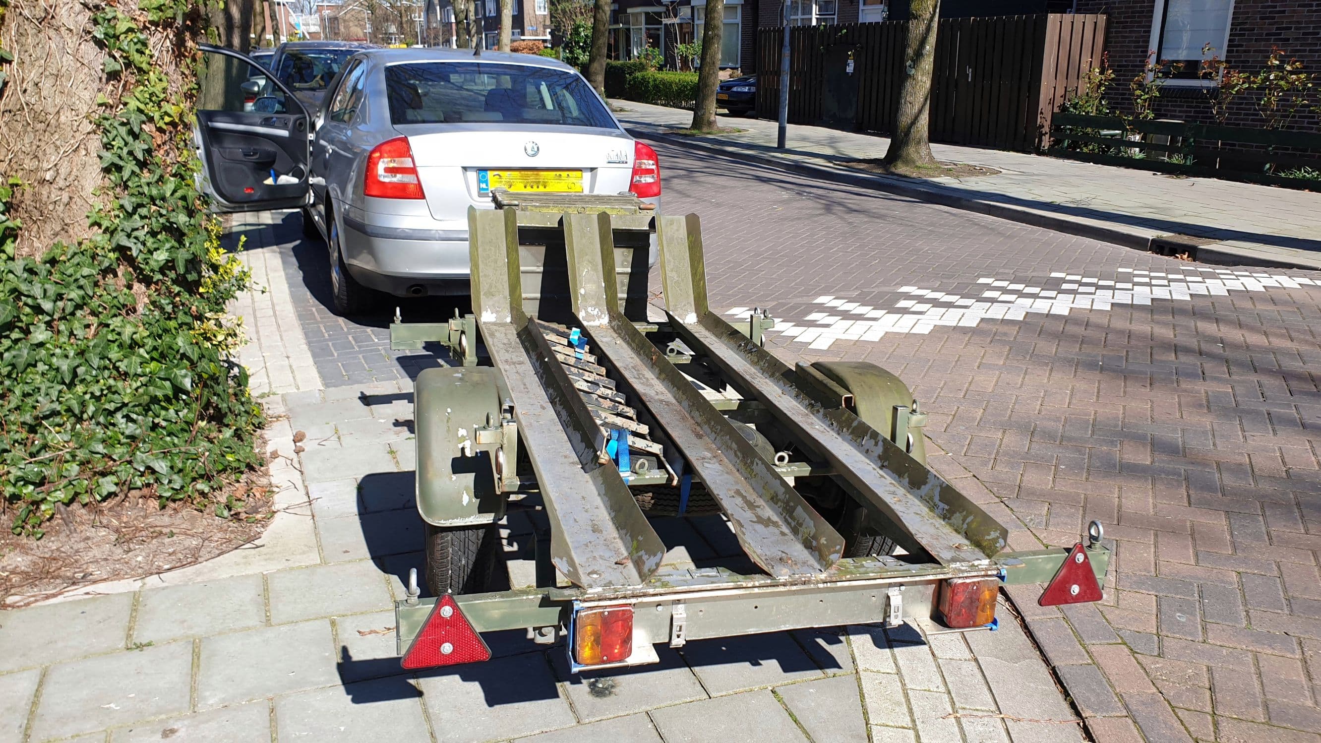 motortrailer aanhanger 2 motoren