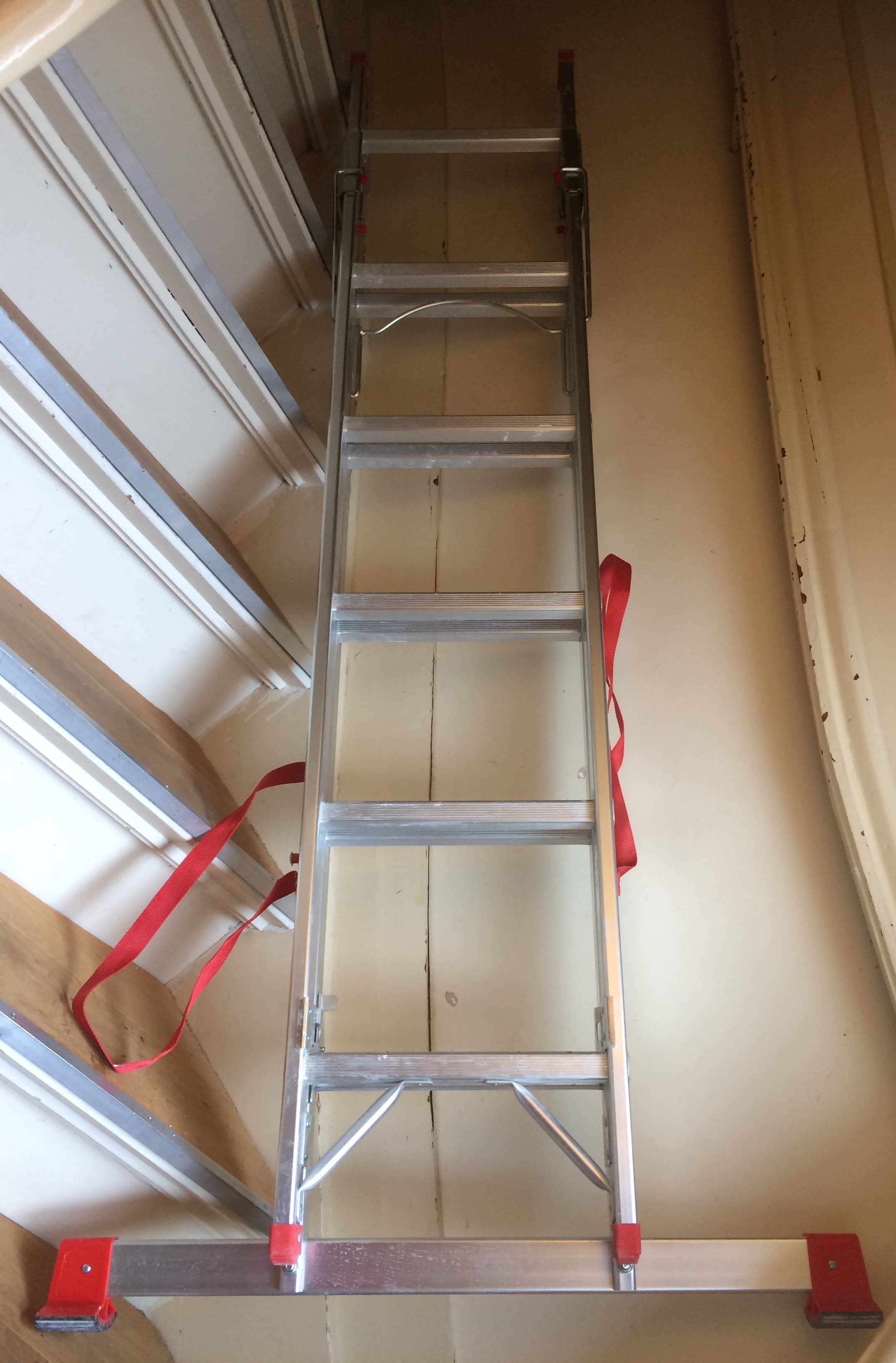 Ladder - vouwen, geheel en op trap 