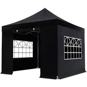 easy up partytent 3x3  zwart 
