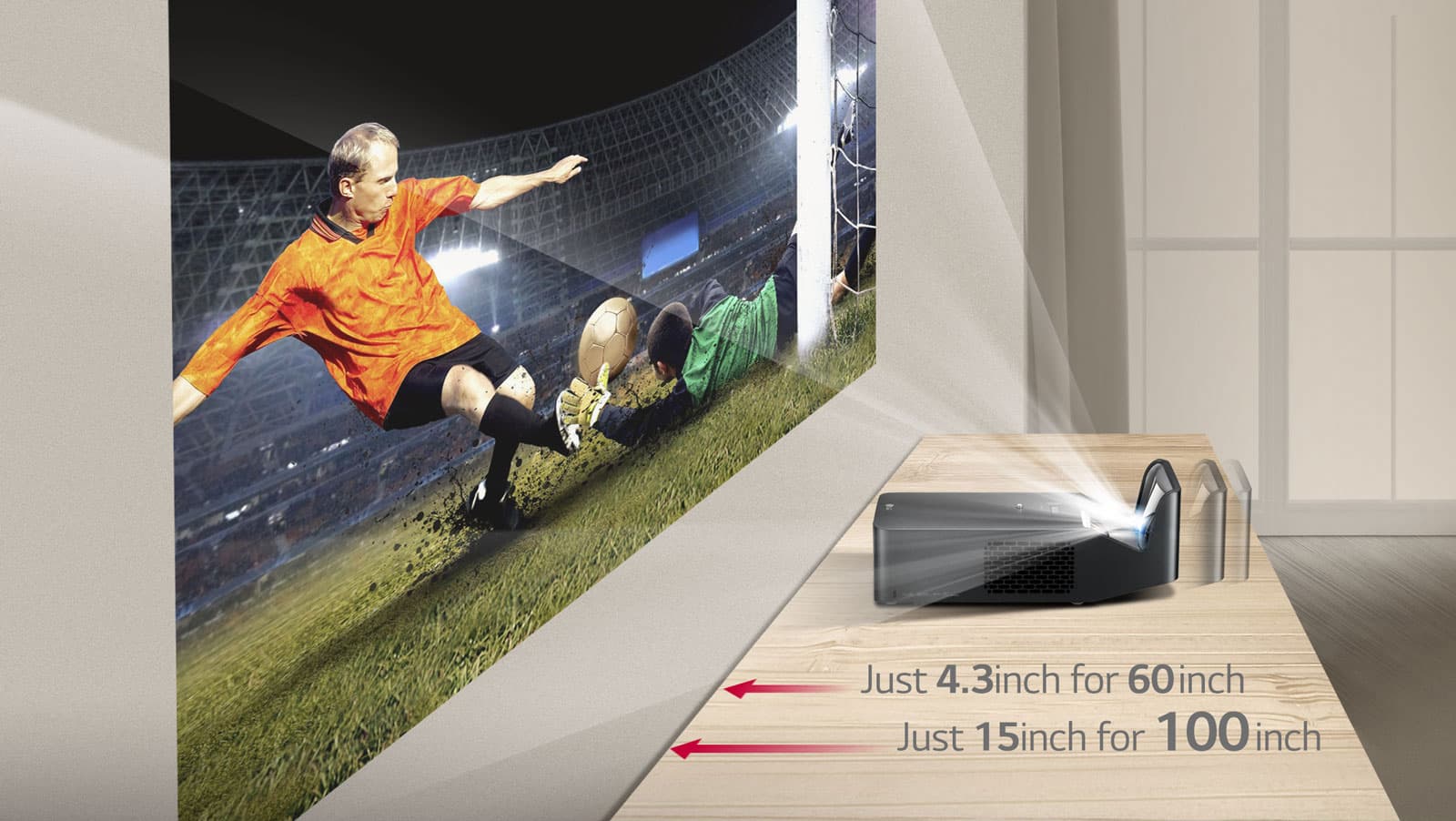 Full HD (Ultra short-throw) beamer van LG