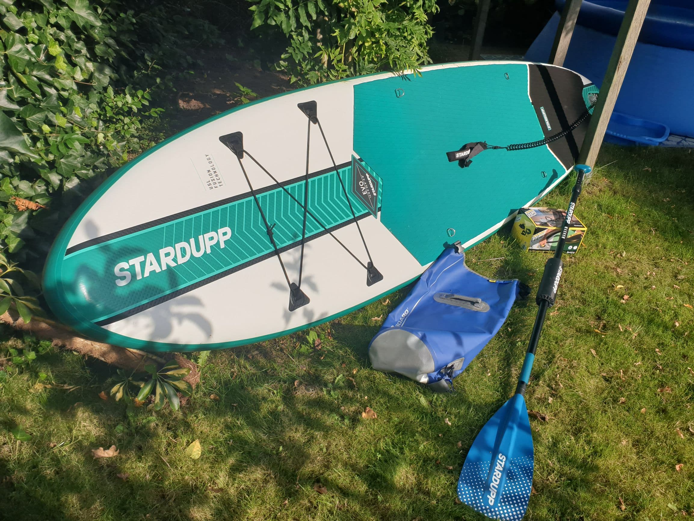 SUP board met vele benodigdheden - 17,50 per dag (vervolg 15,00)