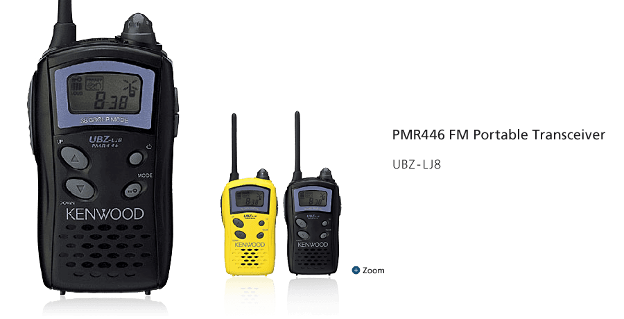 6 x Portofoon van Kenwood UBZ-LJ8