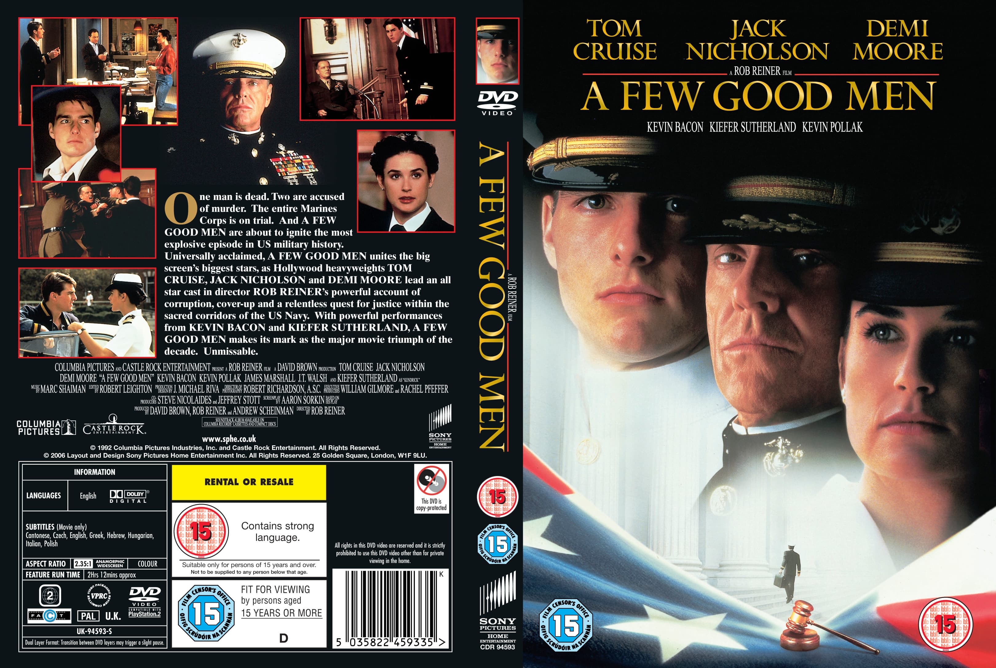 A Few Good Men (Tom Cruise & Demi Moore) 1992.   -  DVD