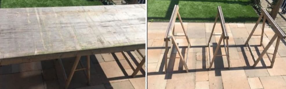 Lange tuintafel