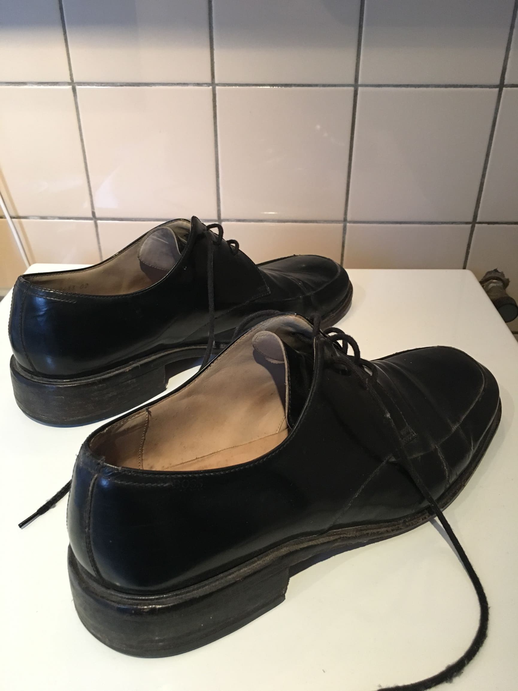 Zwarte lakschoenen