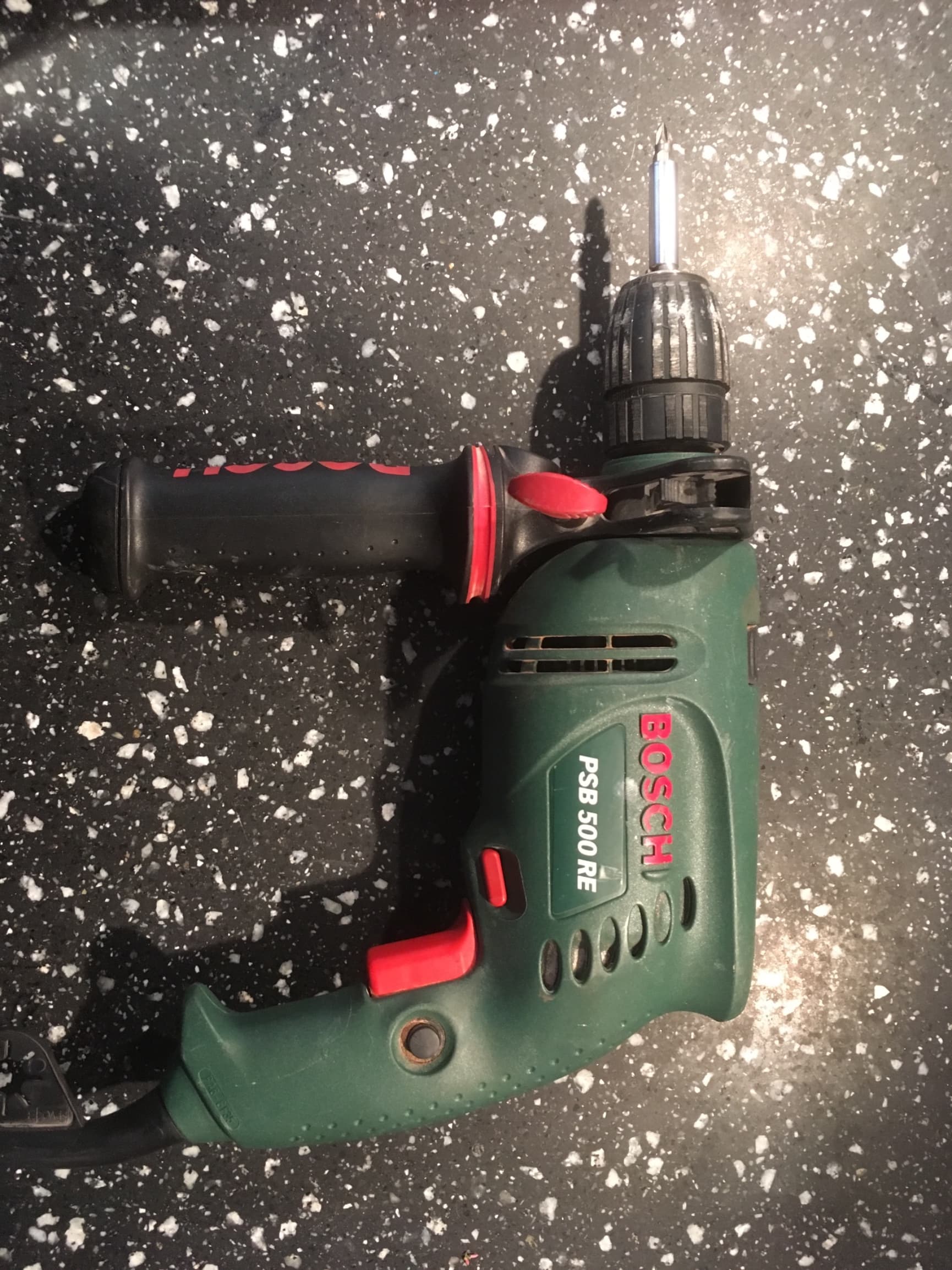 Klopboor / boormachine van Bosch met borenset (PSB 500 RE)