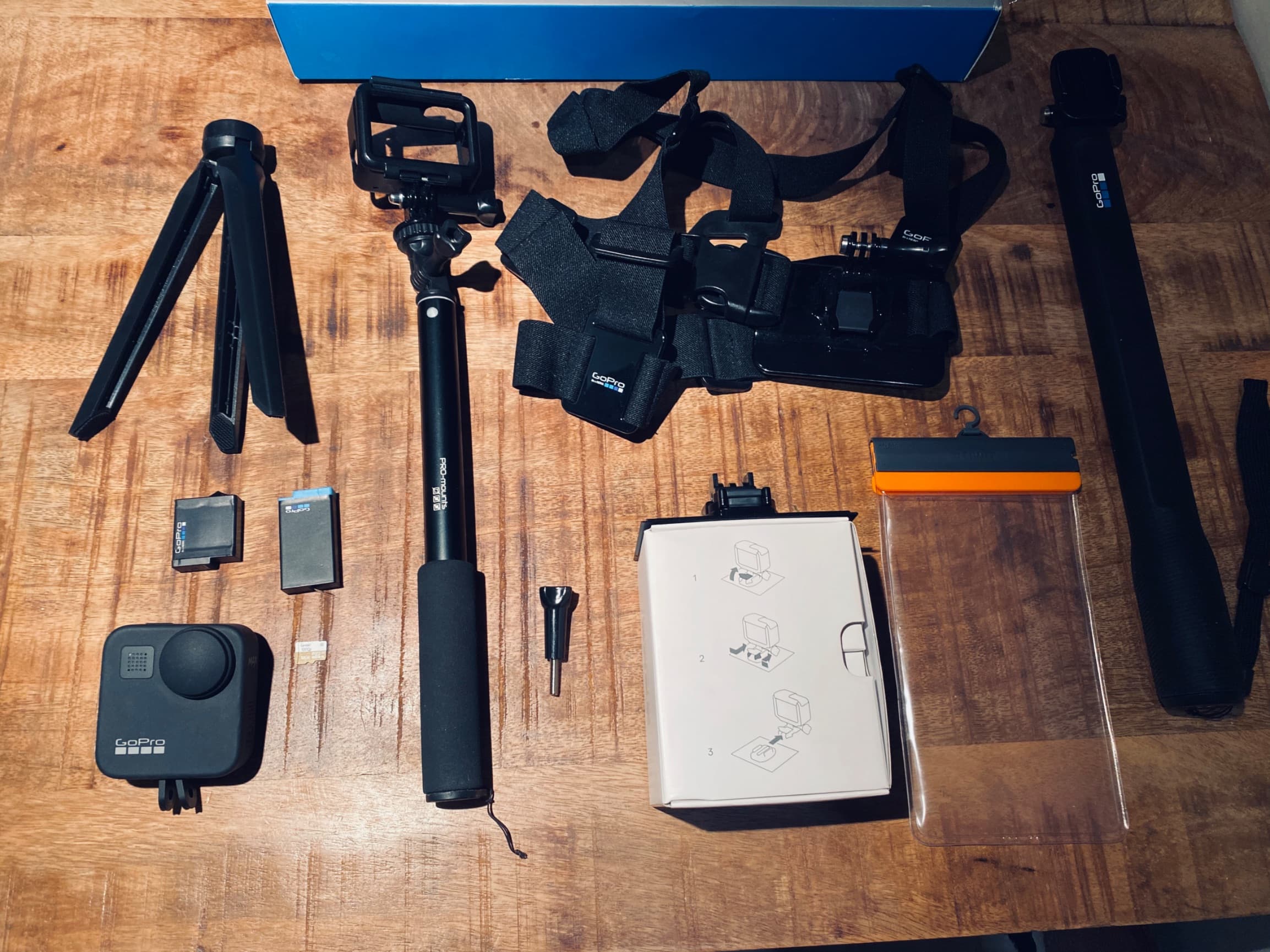 GoPro MAX 360 met El Grande extension pole