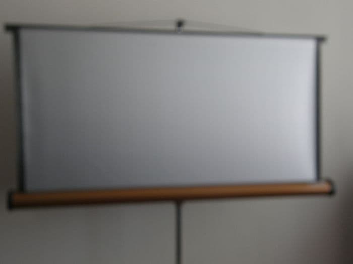 projectiescherm / diascherm