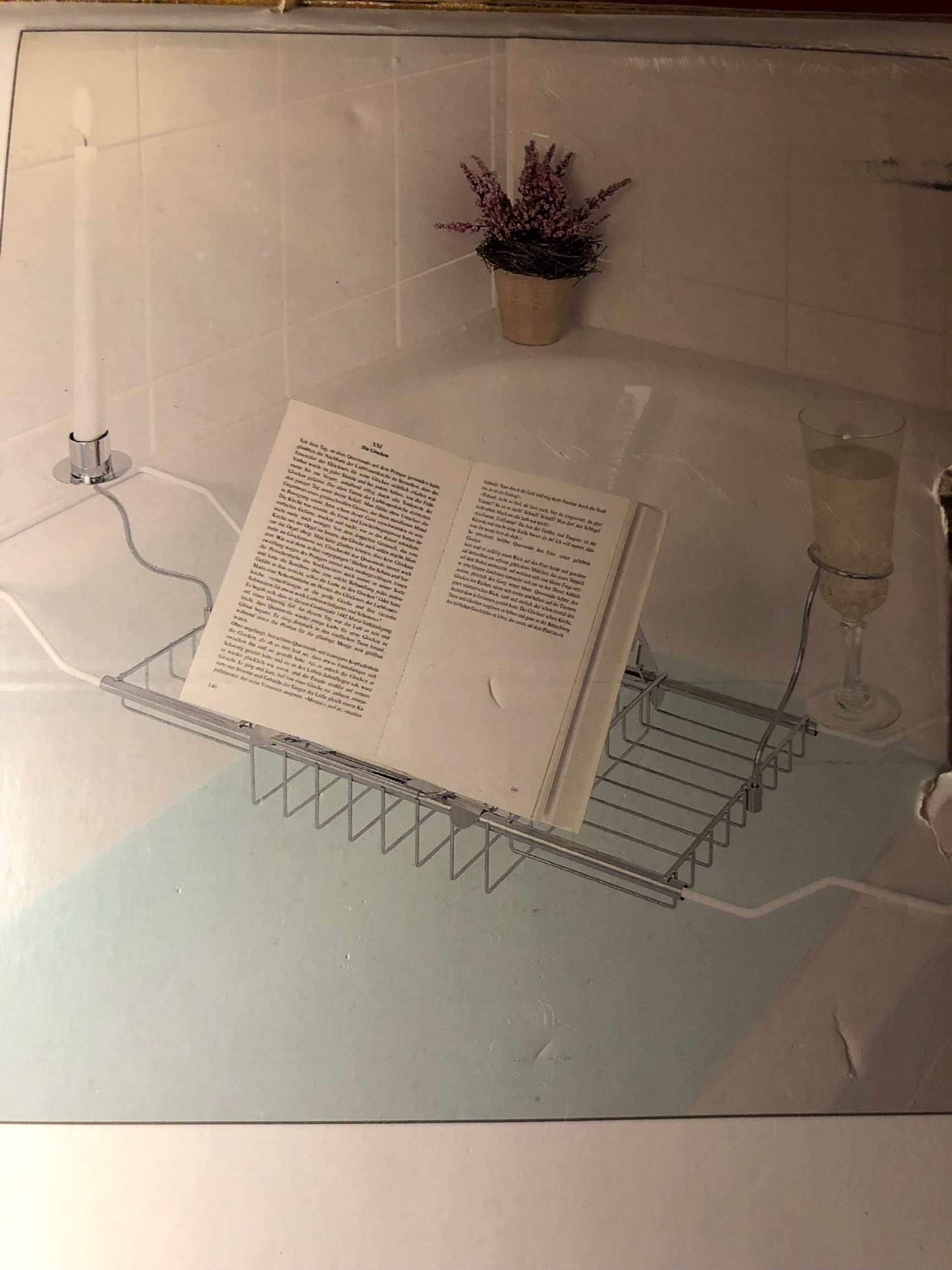 Boek houder voor het bad (Bathtub reader) 