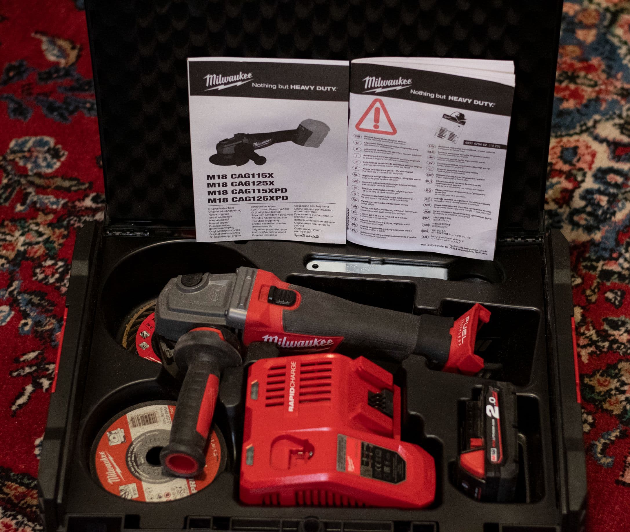Haakse Slijper - Milwaukee CAG125X