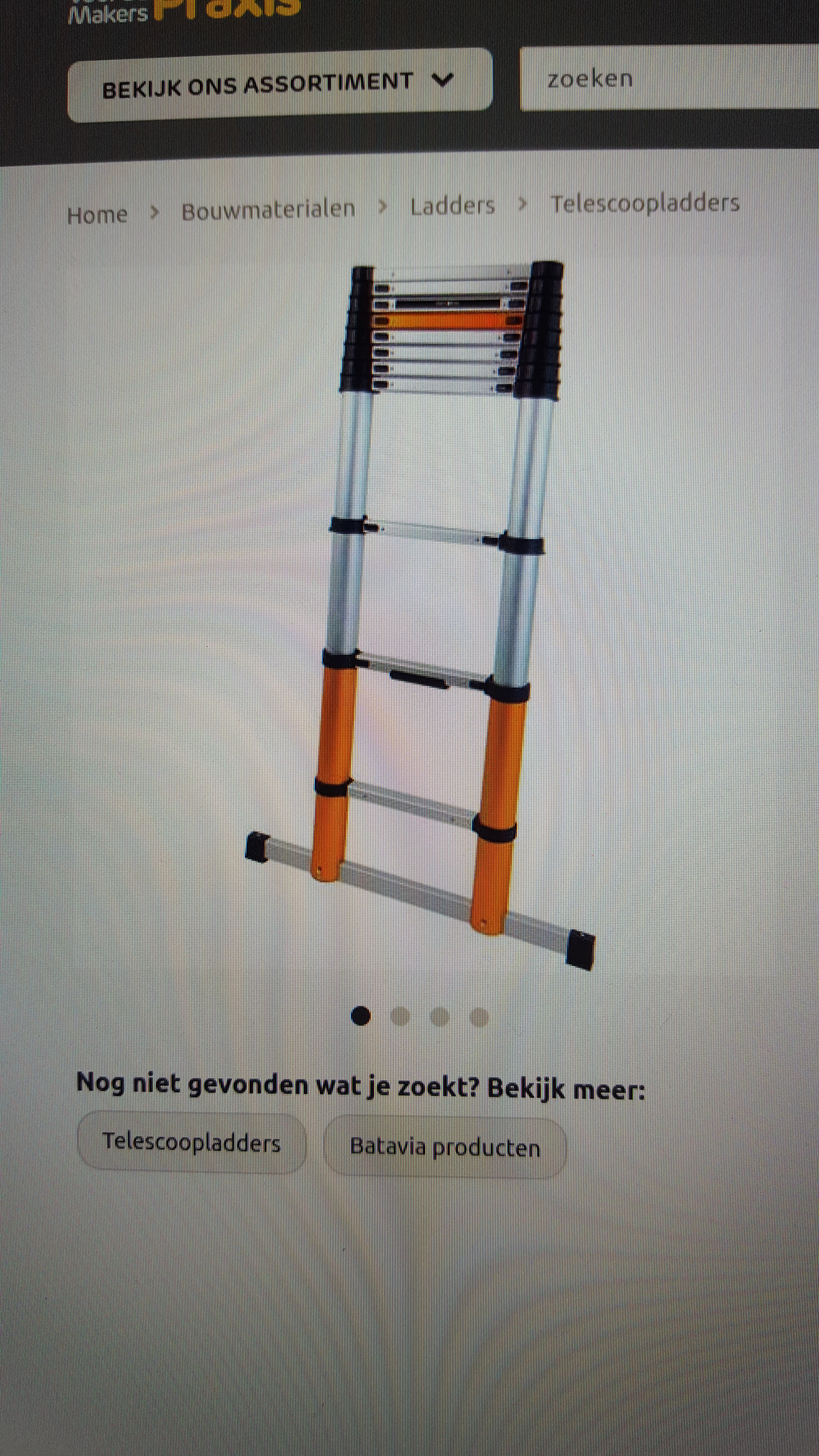 telescopische ladder 4m