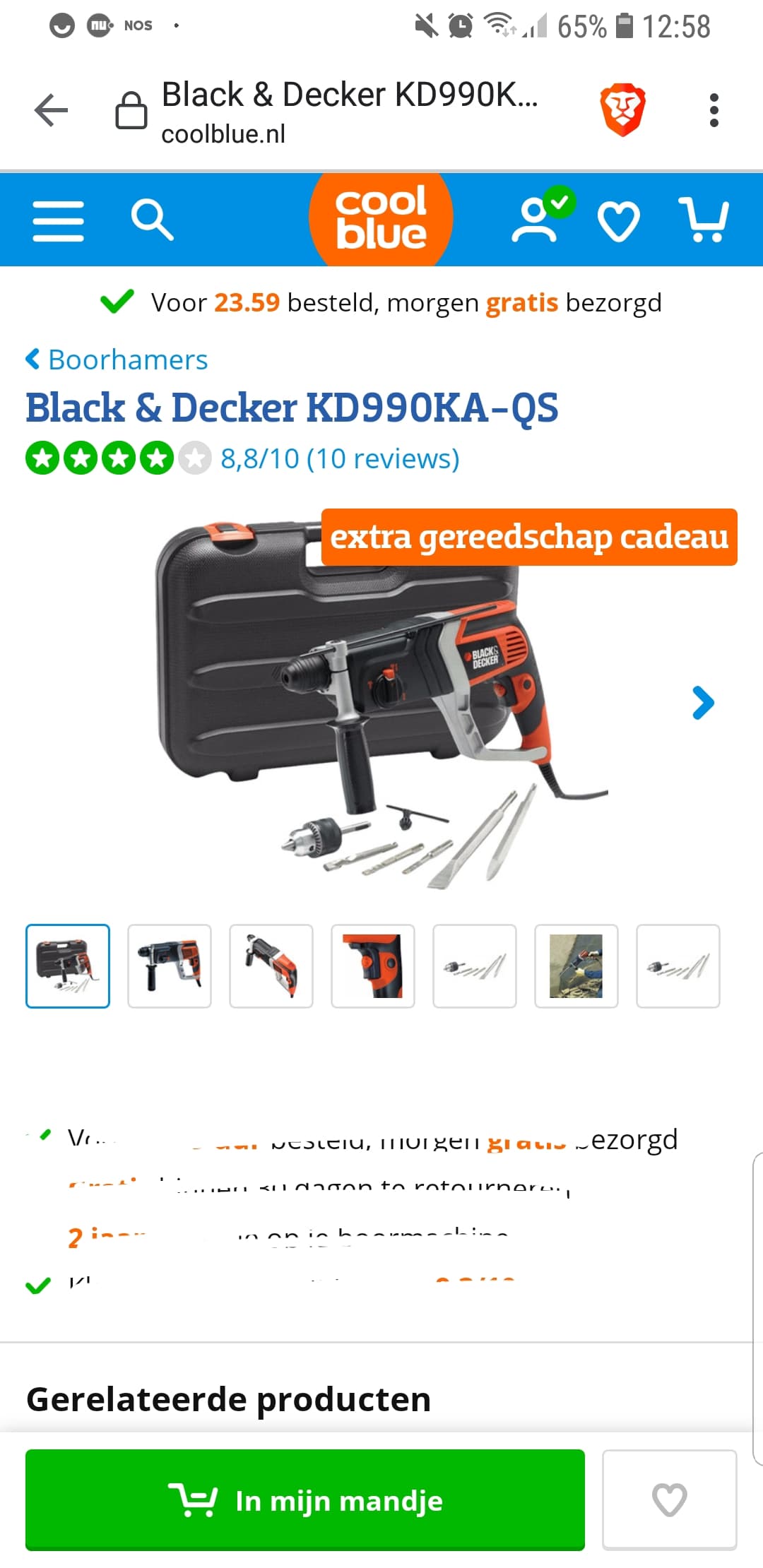 3in1: accuboor, klopboor, schroefmachine