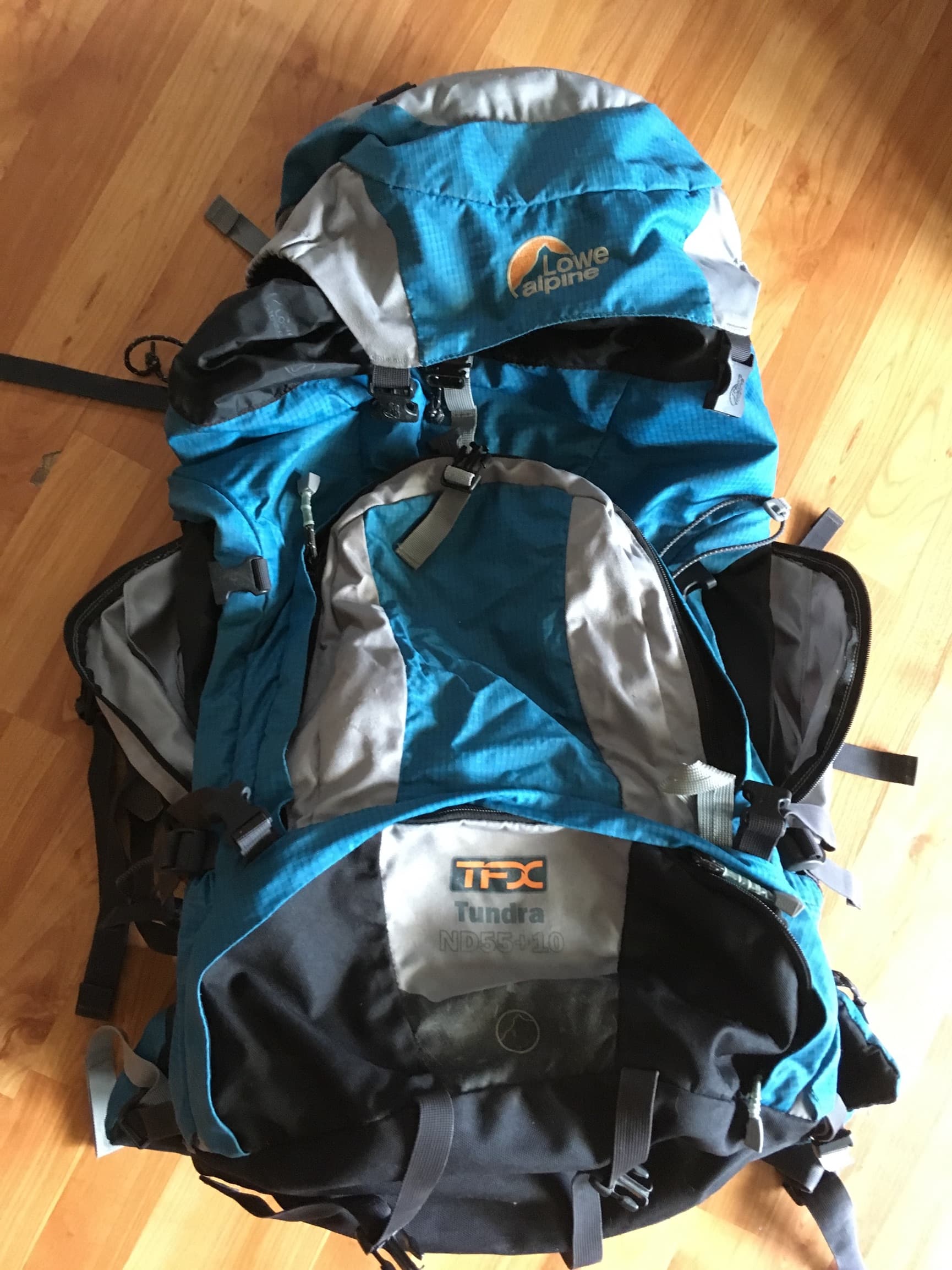 Fijne backpack, Lowe Alpine, voor vrouwen, 55+10 Liter