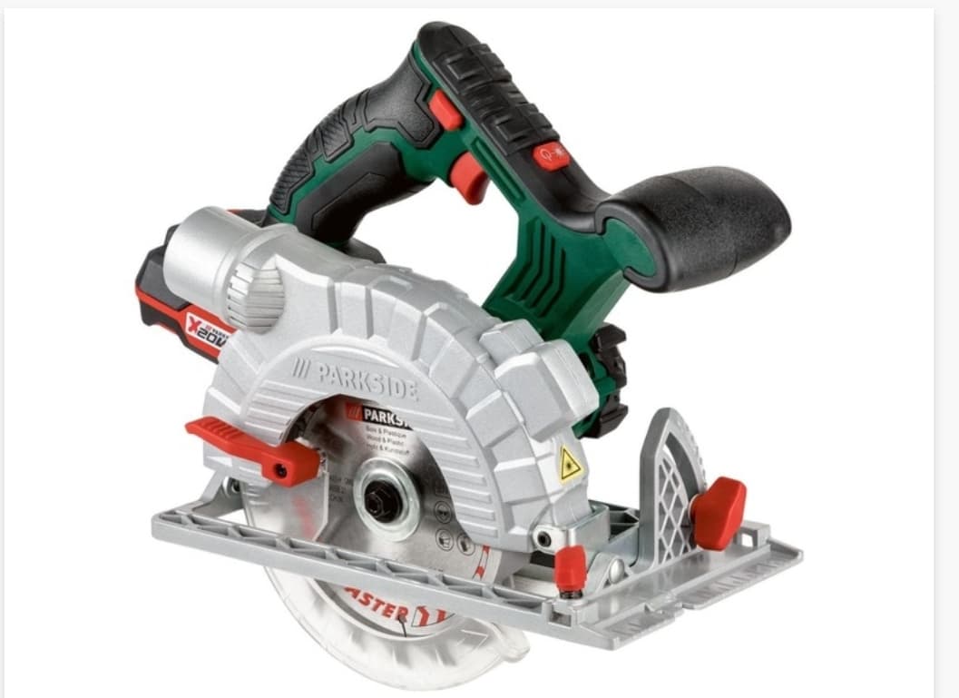 Parkside 20V accu handcirkelzaag incl zaagblad 150ø en koffer