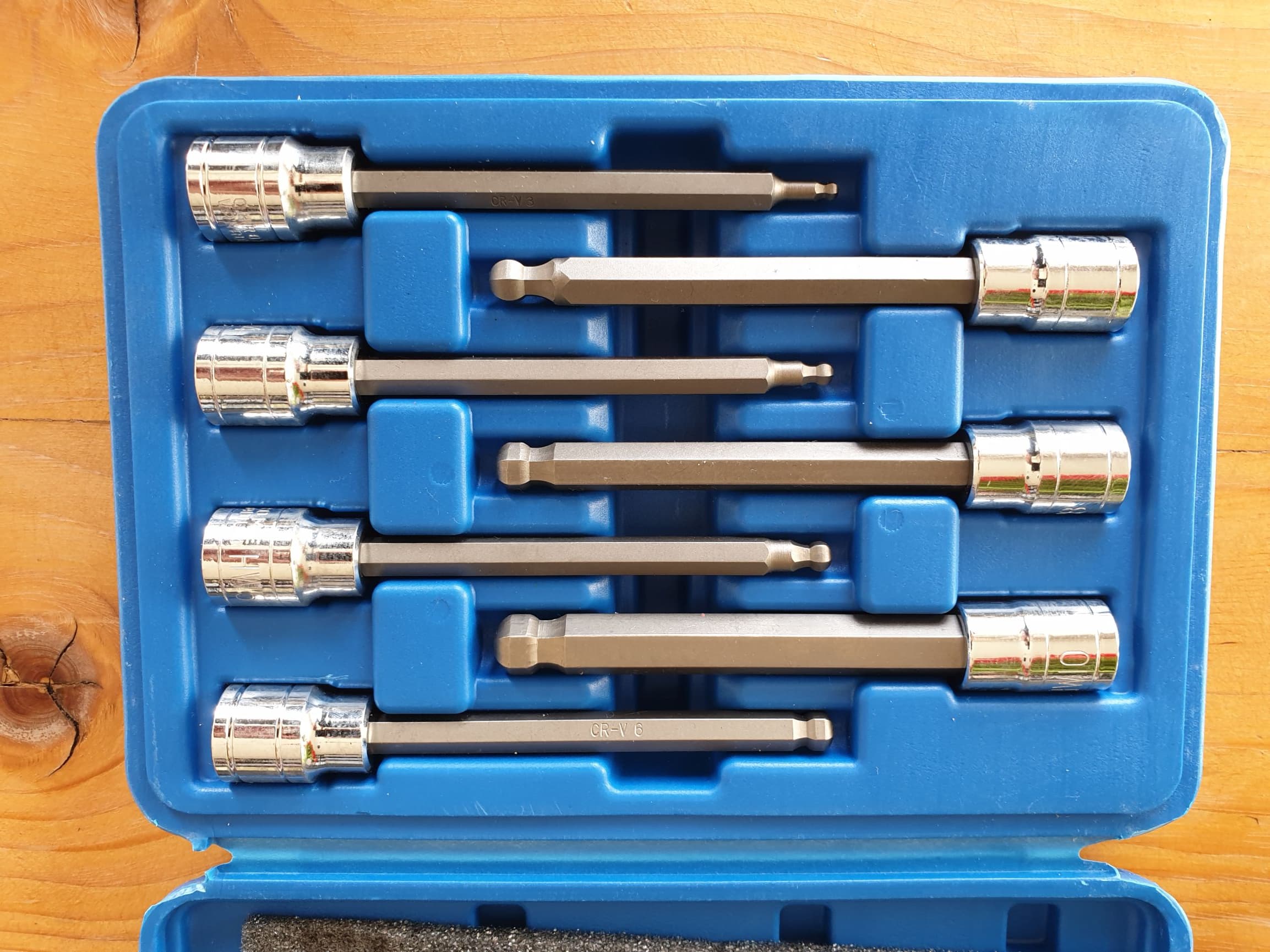 Lange inbussleutels voor 3/8 dopsleutel