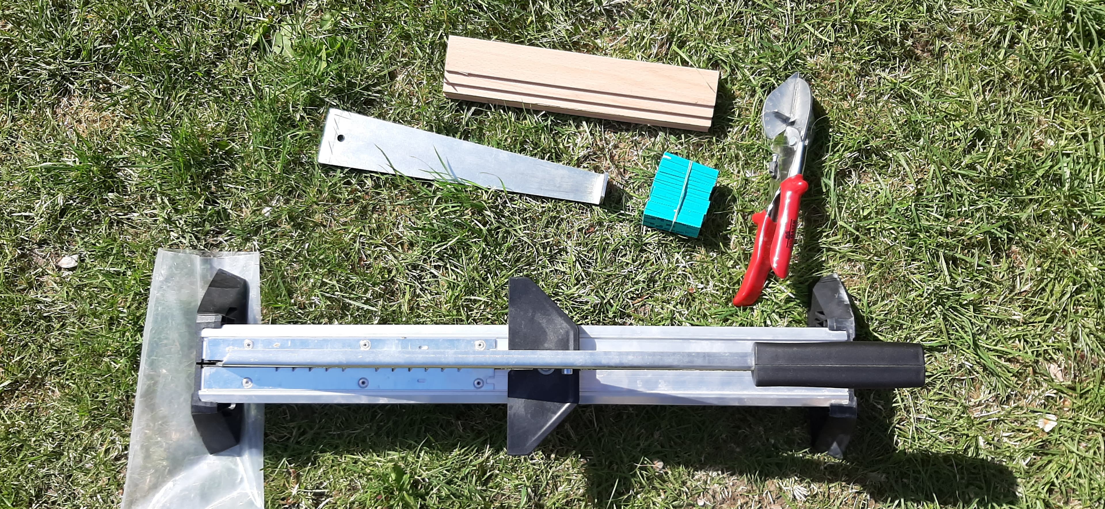 plintenschaar en laminaat leg set