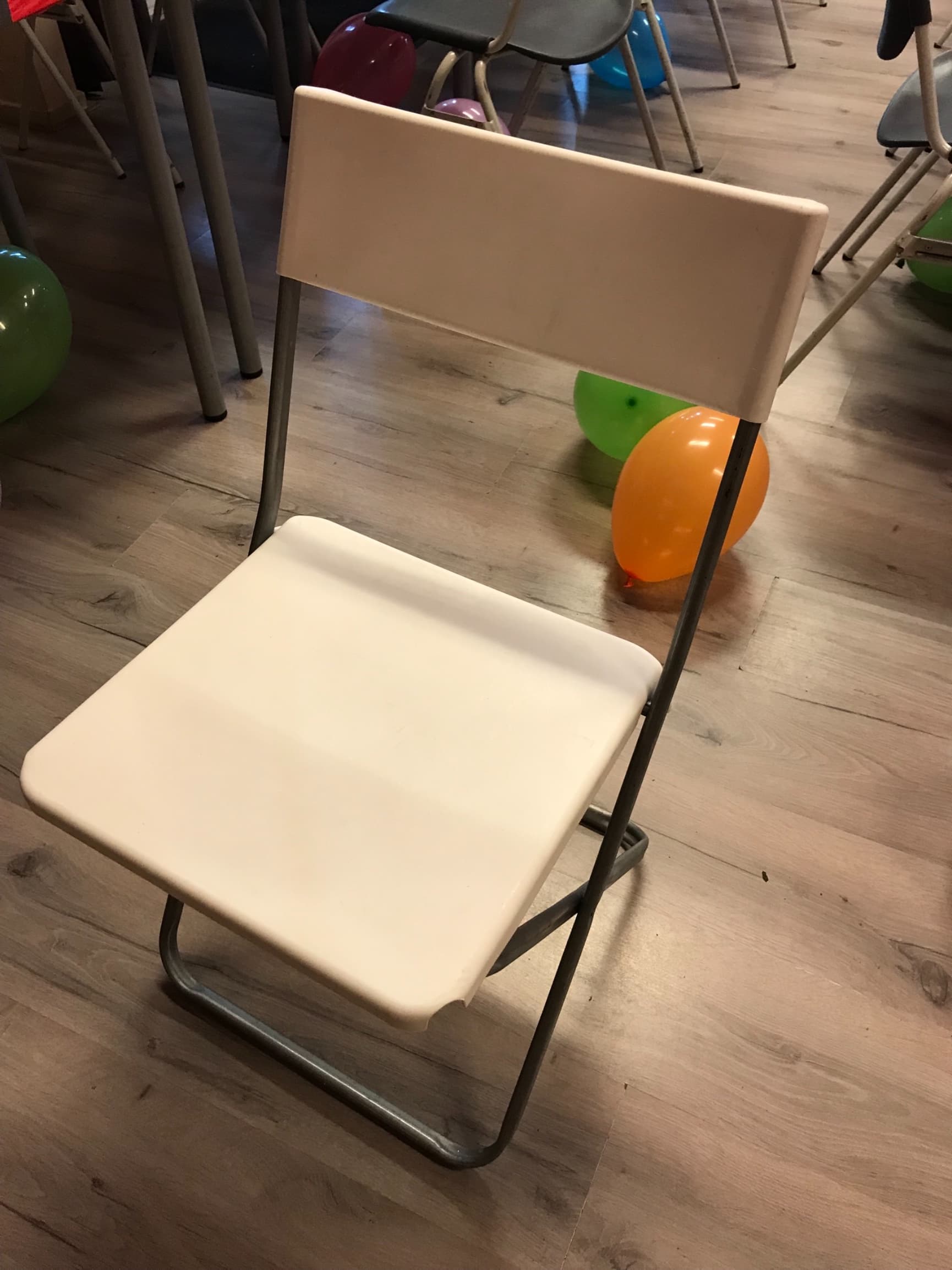 Witte Klapstoel prijs per stuk!!