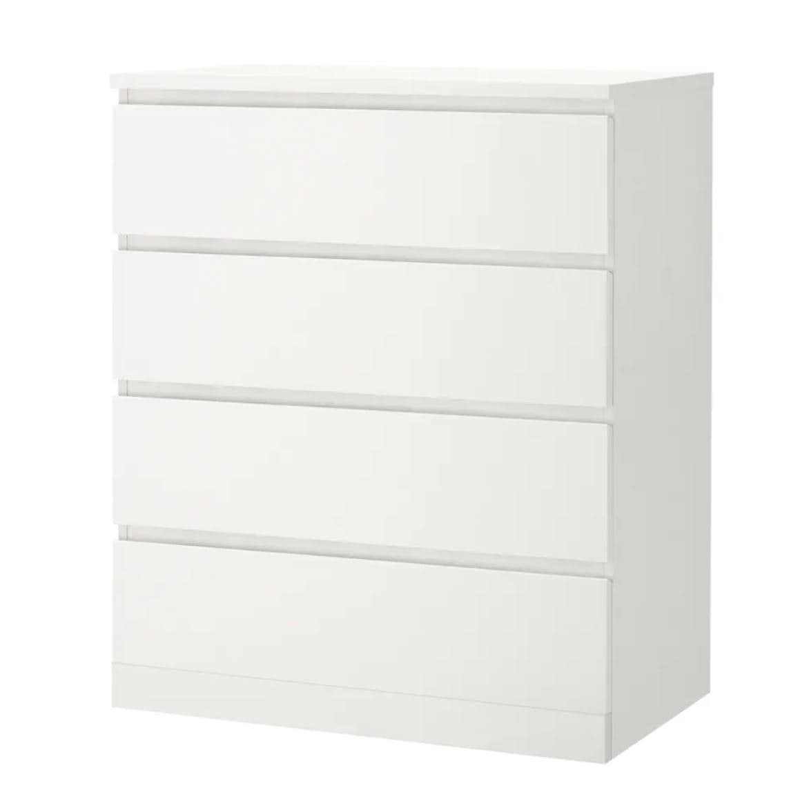 MALM Ladekast met 4 lades, wit80x100 cm