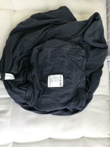 Baby K'tan Draagdoek - zwart - maat XL 