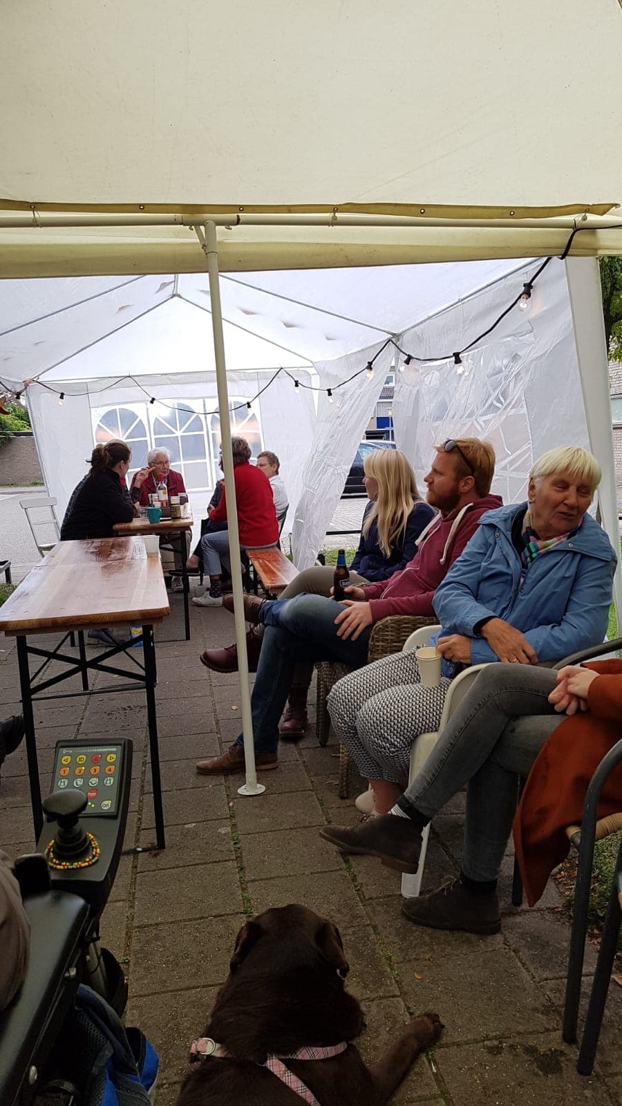 partytent zonder zijwanden