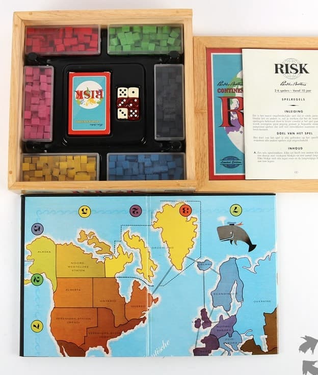 risk spel, nostalgische versie (anders dan de normale versie)