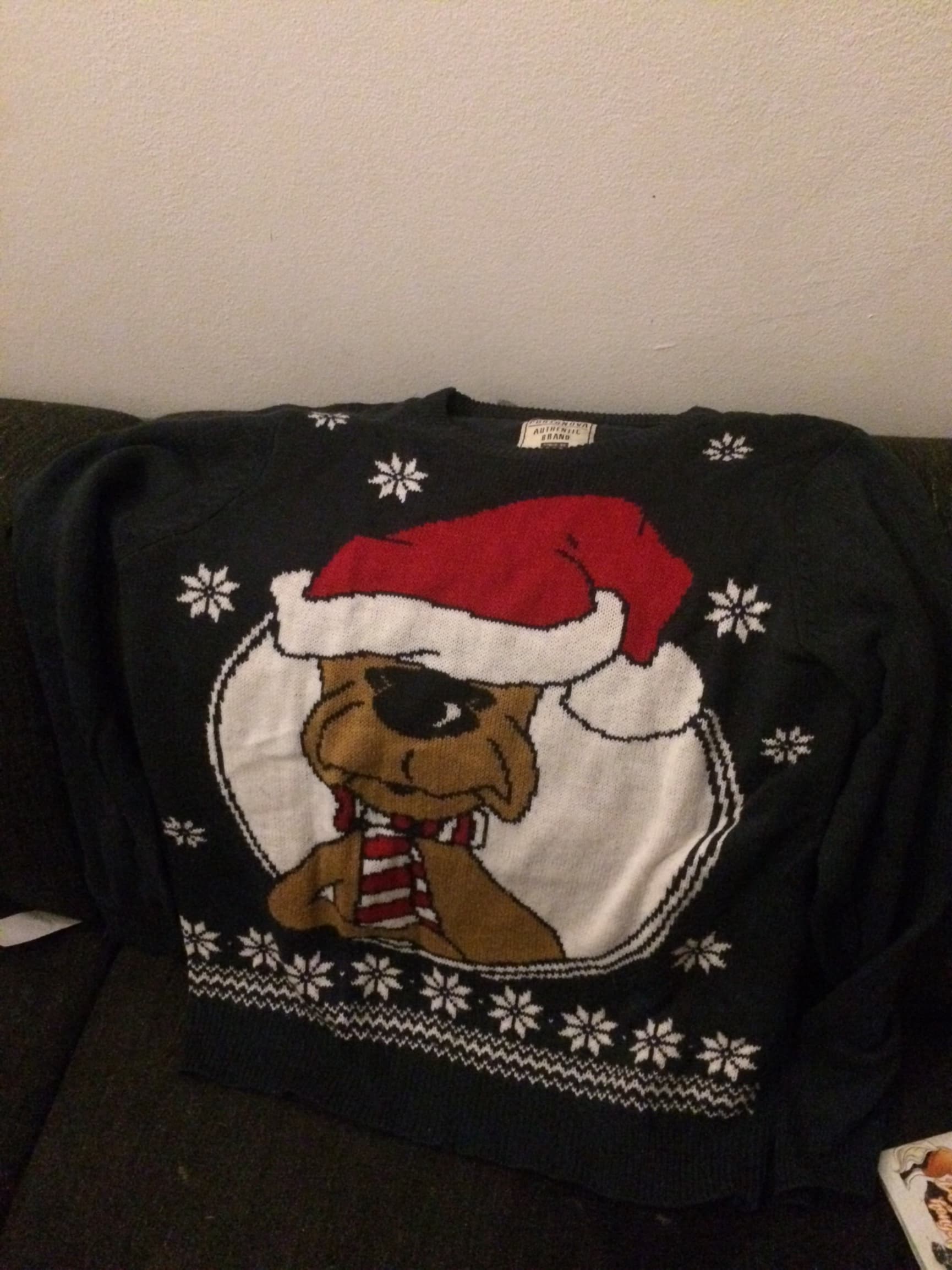 Maffe kersttrui maat L 