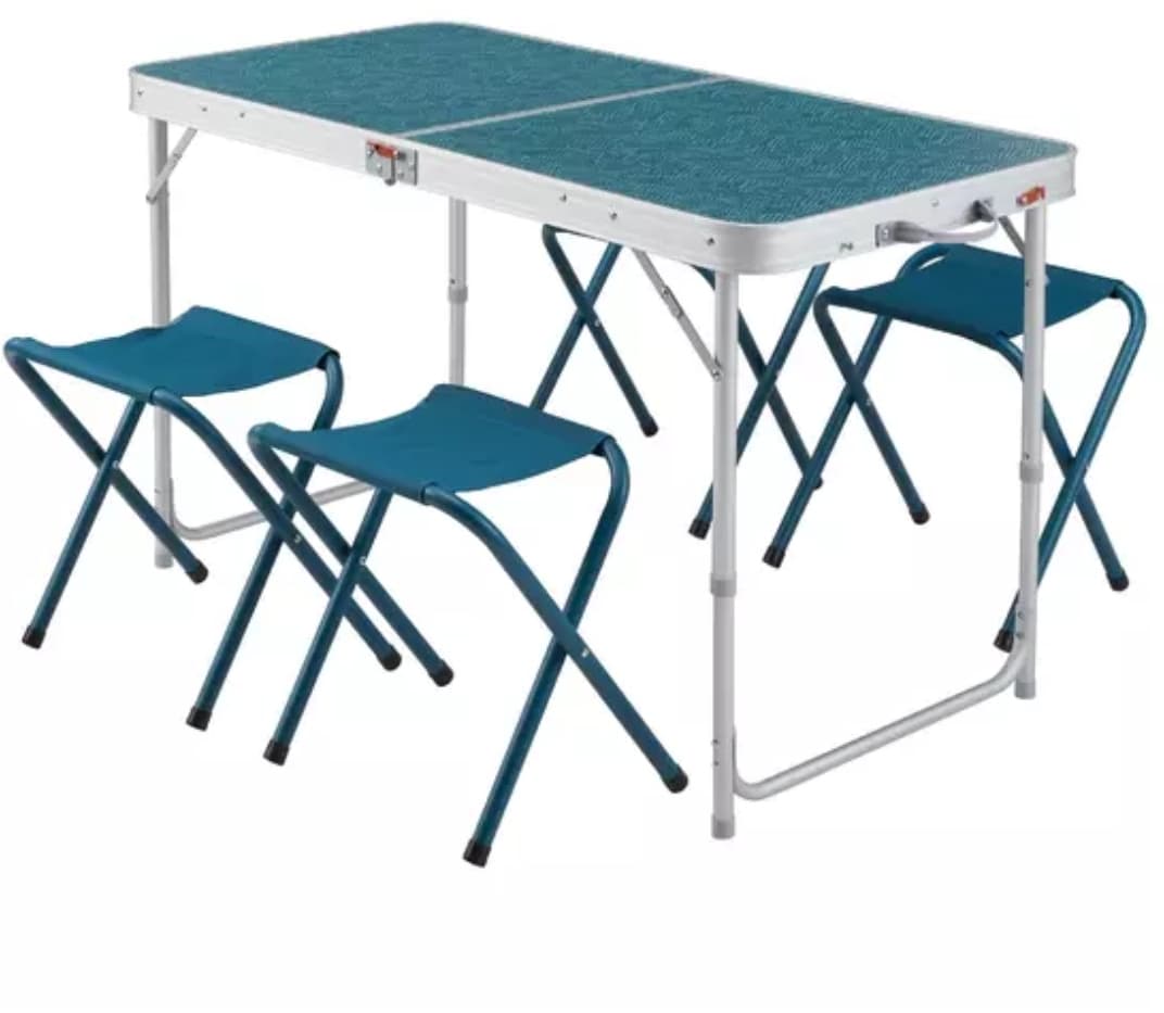 Campingtafel kampeertafel incl 4 krukjes