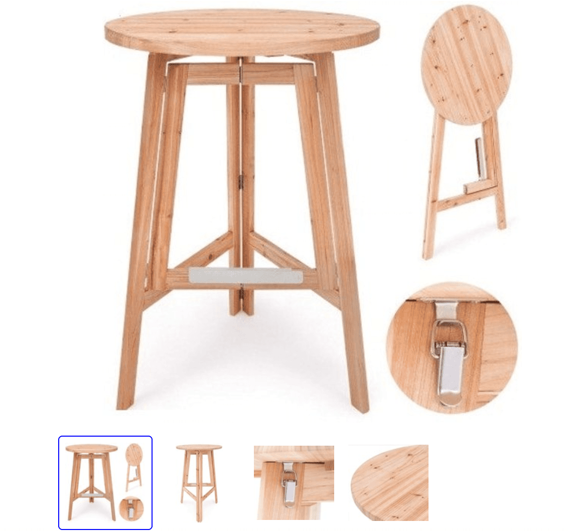 Houten statafel