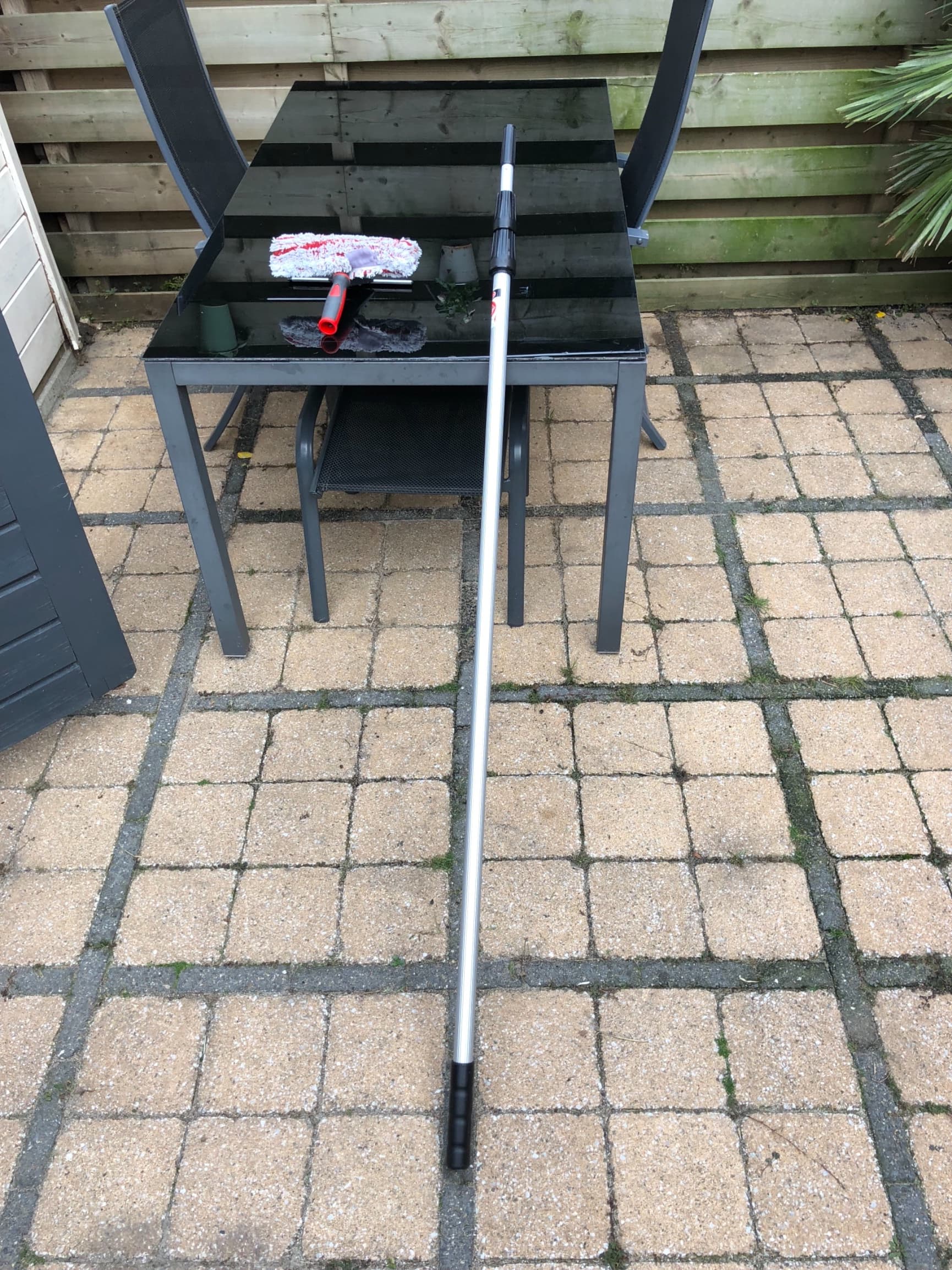 Telescoopsteel van 4,5M met raamwisser en trekker