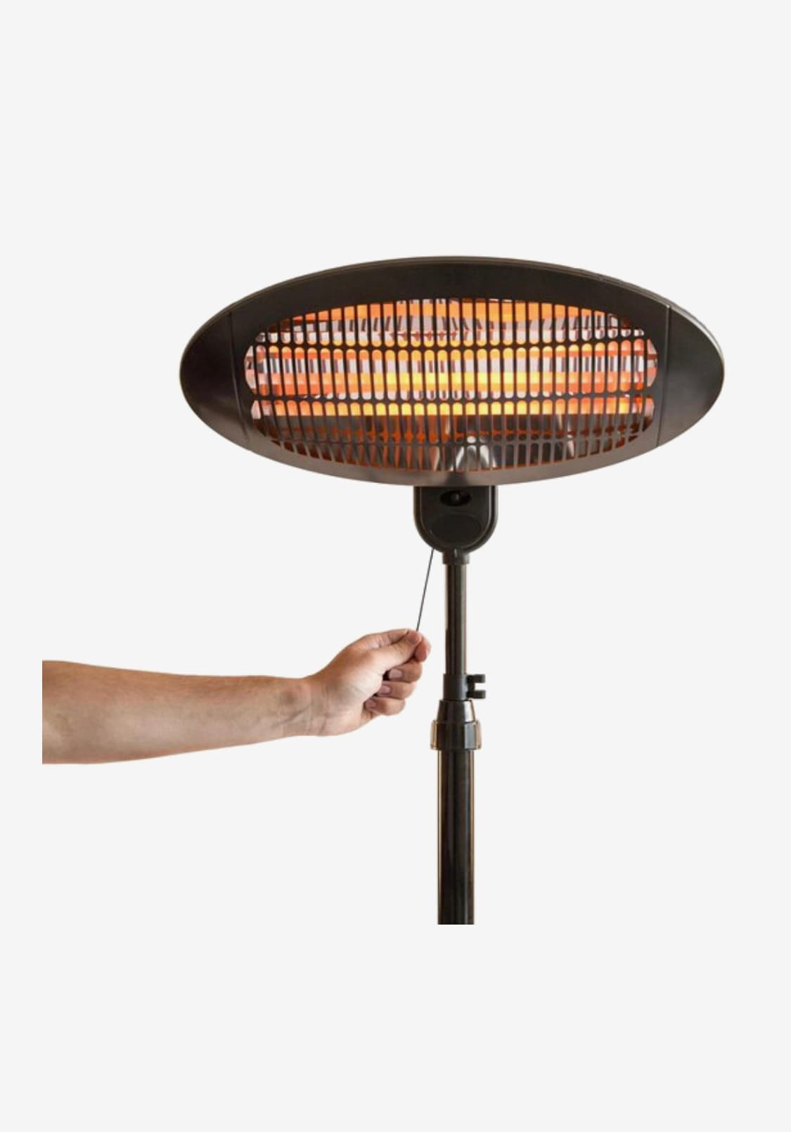 1x Elektrische terrasverwarmer 2000 W