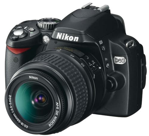 Spiegelreflexcamera Nikon D60 met draagtas