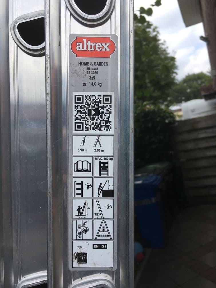 Multifunctionele schuifladder tot max 6,7m
