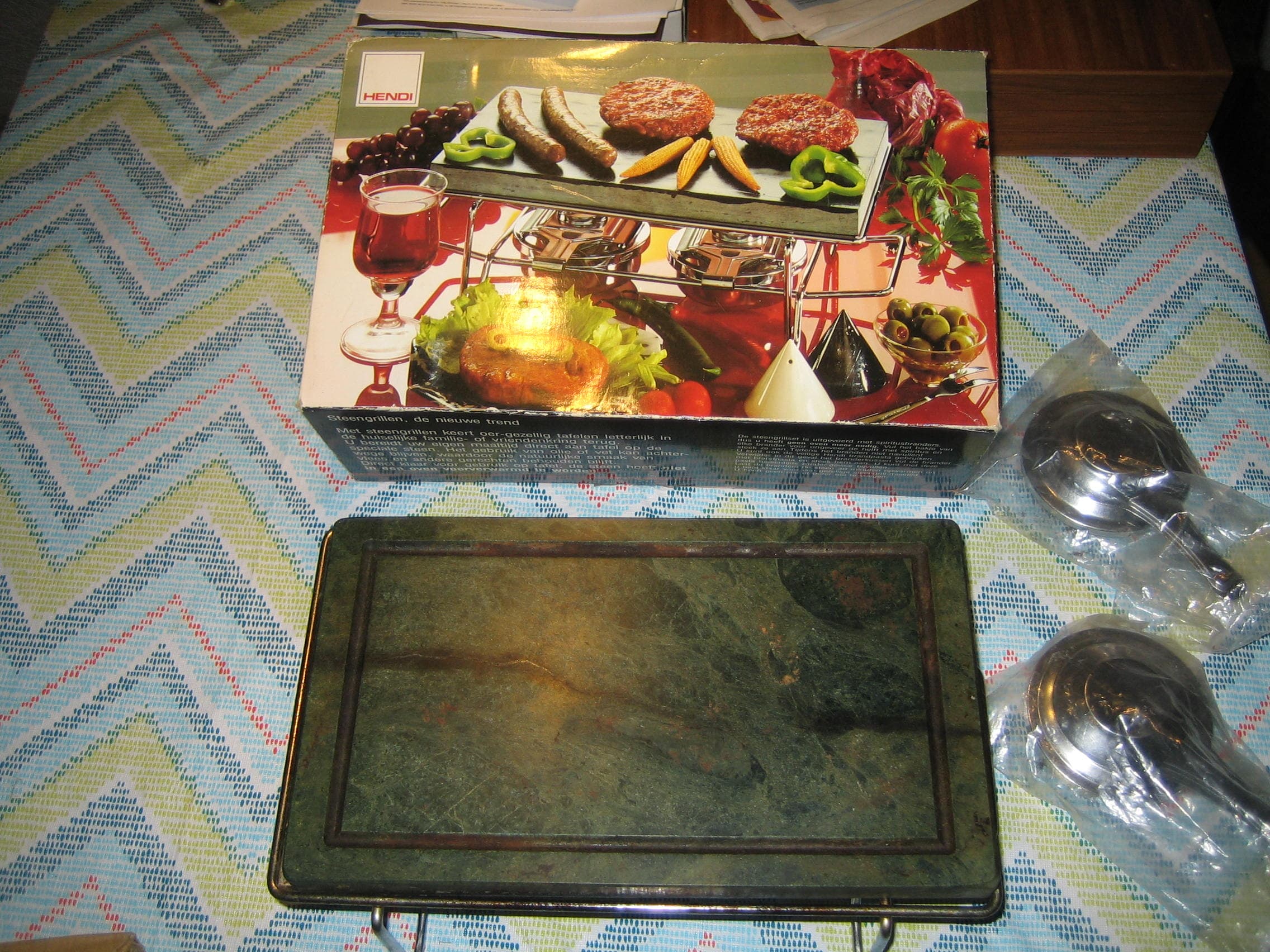 Steengrill voor max 3 personen