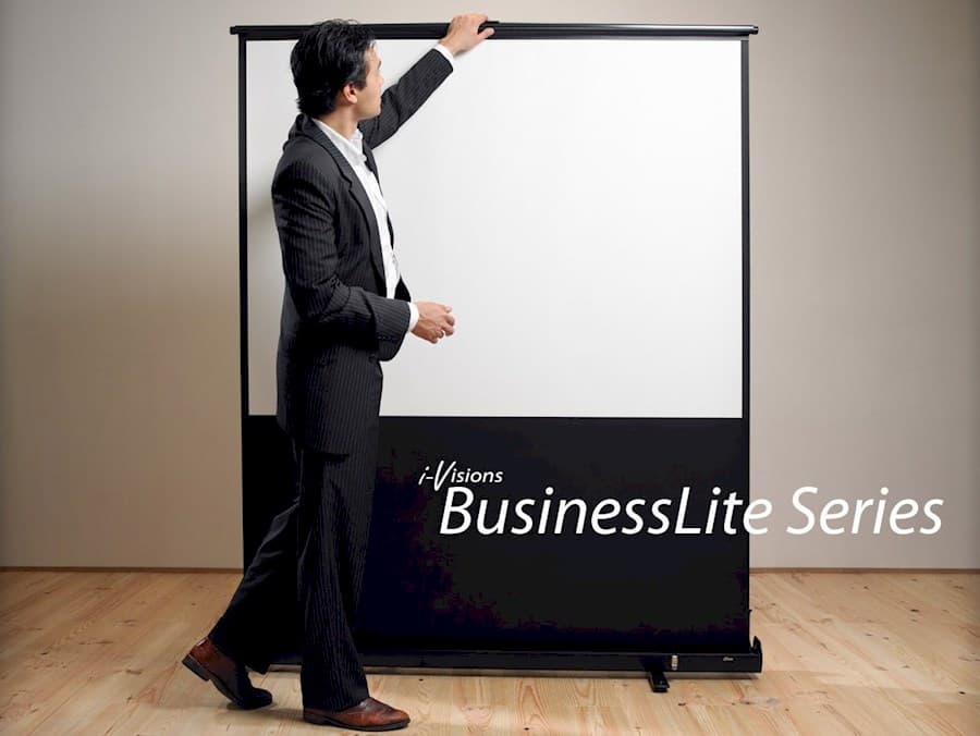 ⭐️ BusinessLite Series Pull Up Projectiescherm 180cm x 113cm (16:10) + draagtas op wielen ⭐️