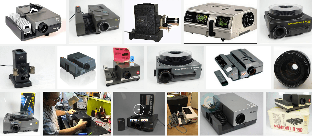 diverse diaprojectors