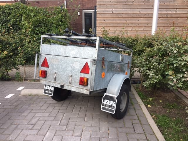 aanhangwagen met fietsendrager (3 fietsen)